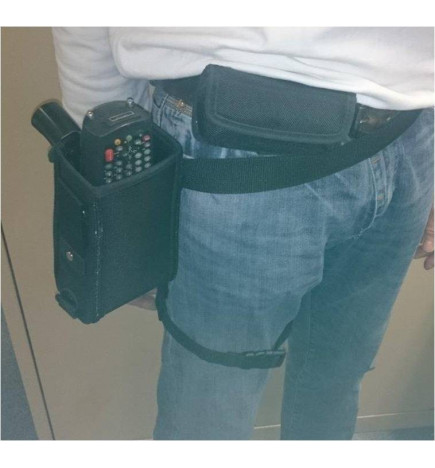 Holster for terminal with thigh strap