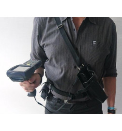 Chest holster for terminal