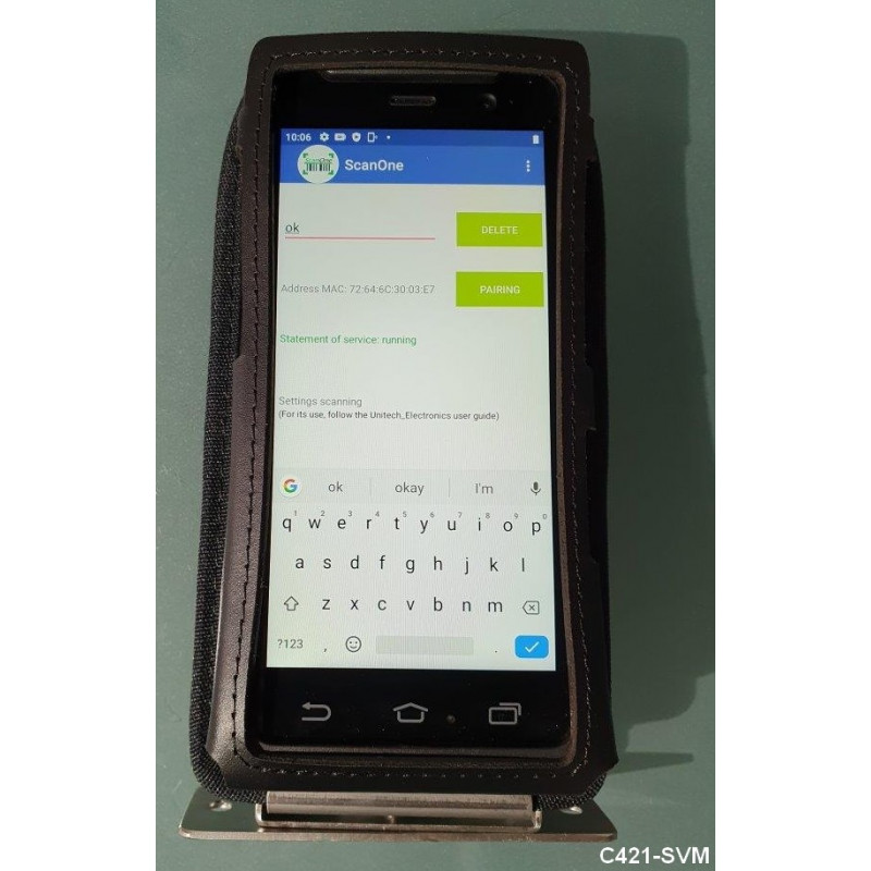 Support chariot pour Unitech PA760 Support chariot pour Unitech PA760