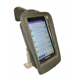 Forklift holster for Keyence BT-A700 visible display