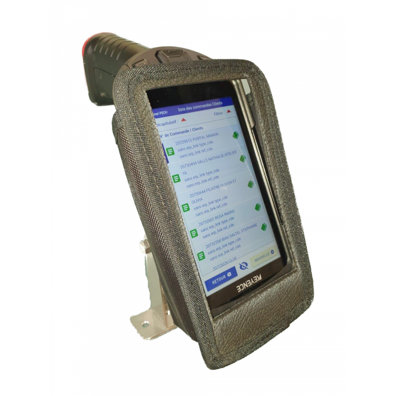 Forklift holster for Keyence BT-A700 visible display