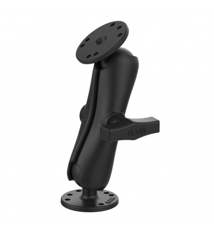 Double Ball Mount with Two Round Plates - C Size Medium