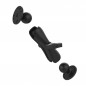 Double Ball Mount with Two Round Plates - C Size Medium Double Ball Mount with Two Round Plates - C Size Medium