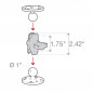 Short arm RAM 6,1 cm