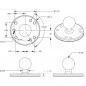 RAM® Round Plate with Ball - B Size