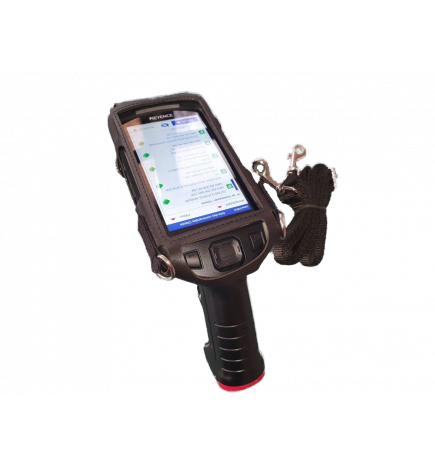 Cover with shoulder belt for Keyence BT-A700 rubberboot