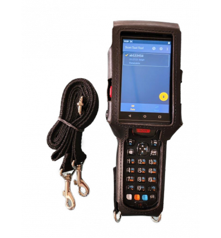 Cover with shoulder belt for Keyence BT-A500 rubberboot