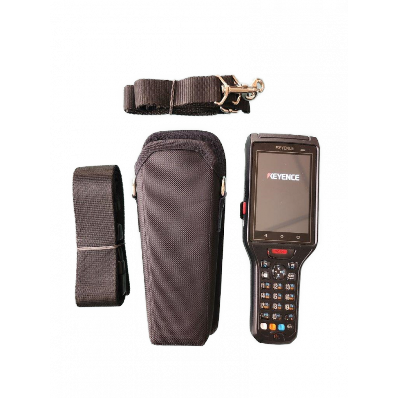 Holster with shoulder strap and belt for terminal BT-A500 in his rubberboot