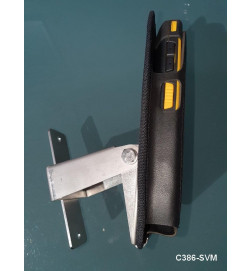 Holster with stanless holder for Cipherlab RS38 rubberboot