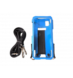 Housse Bleue & bandoulière pour Zebra TC22 et TC27 ds coque